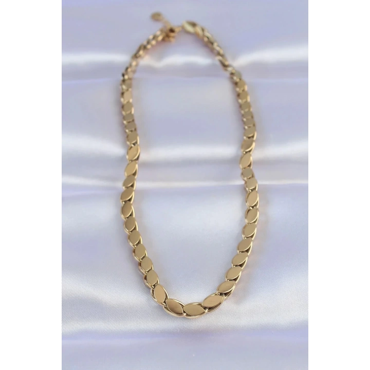 Mey İthalat® 316L Çelik Gold Renk Arpa Model Kolye