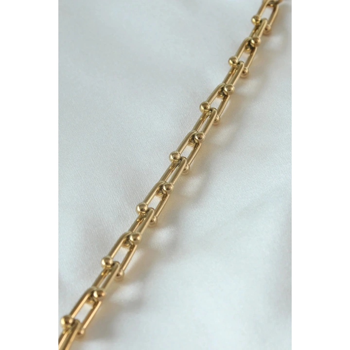 Mey İthalat® 316L Çelik Gold Renk Tifany Model Kadın Bileklik
