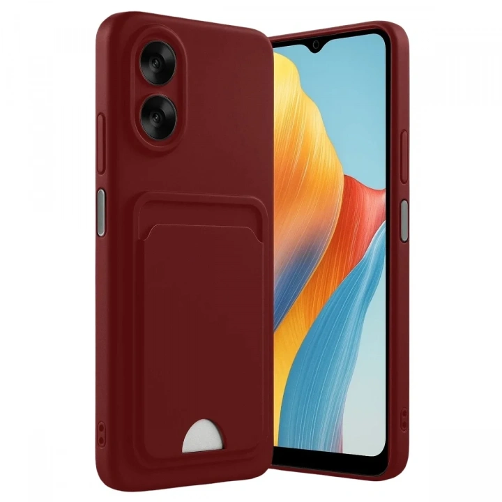 Mey İthalat®   A38 Kılıf Kelvin Kartvizitli Silikon - Bordo