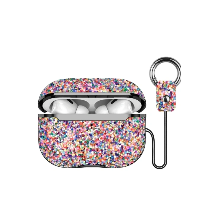 Mey İthalat®  Airpods 2 (2.nesil) Bright Simli Airpods Kapak - Gold
