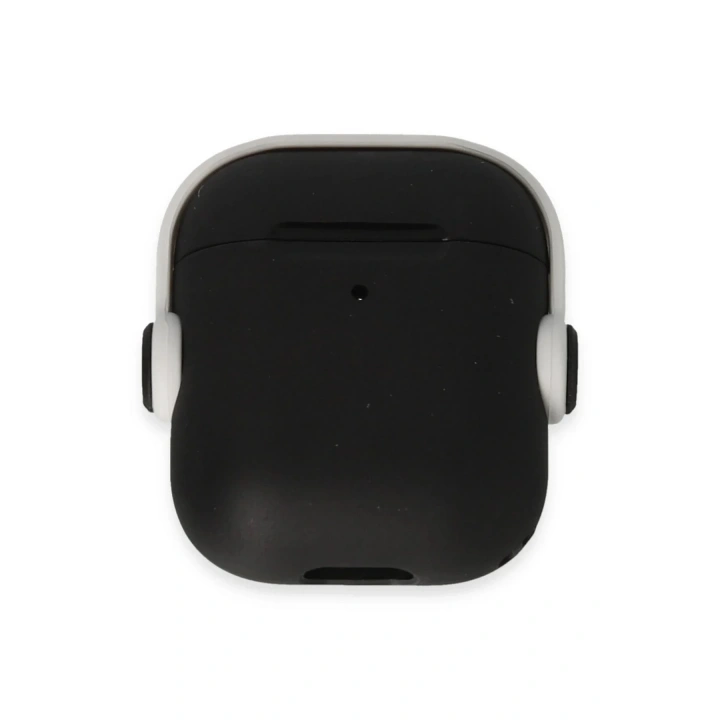 Mey İthalat®  Airpods 2 (2.nesil) Cool Kılıf - Siyah-Beyaz
