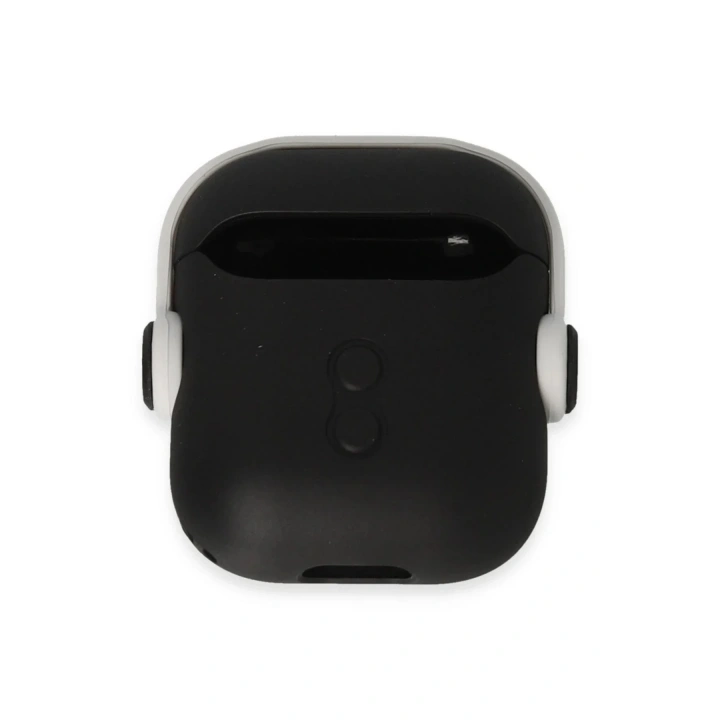 Mey İthalat®  Airpods 2 (2.nesil) Cool Kılıf - Siyah-Beyaz