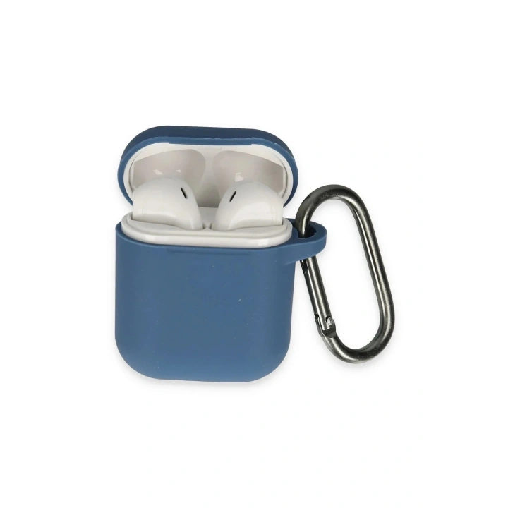 Mey İthalat®  Airpods 2 (2.nesil) Hang Kılıf - Lacivert