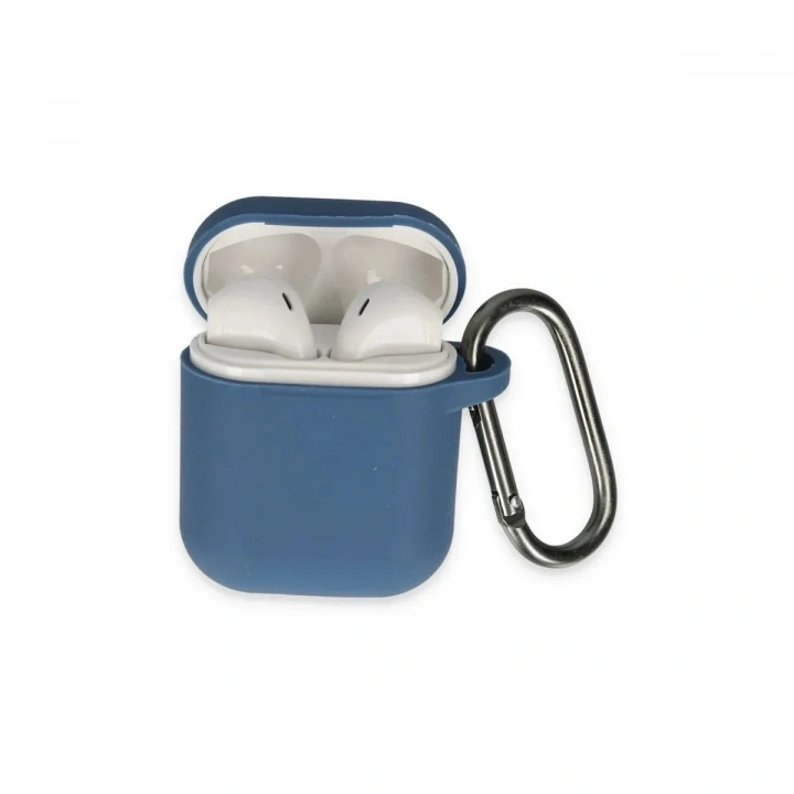 Mey İthalat®  Airpods 2 (2.nesil) Hang Kılıf - Lacivert