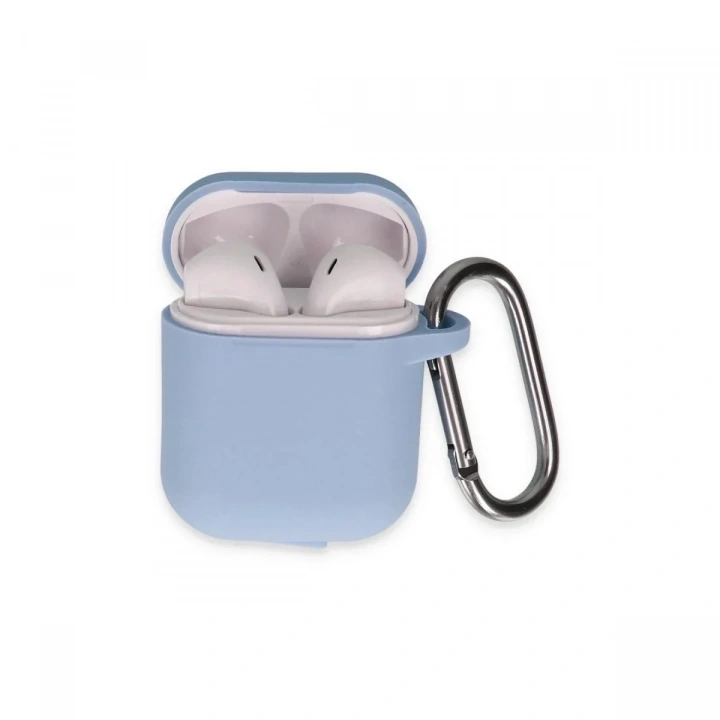 Mey İthalat®  Airpods 2 (2.nesil) Hang Kılıf - Mavi
