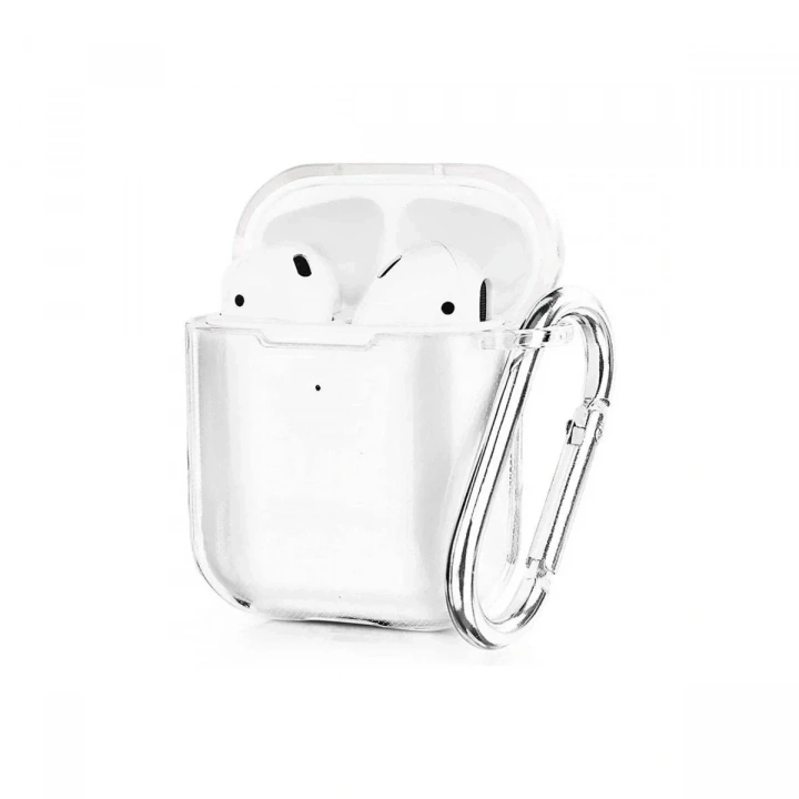 Mey İthalat®  Airpods 2 (2.nesil) Hang Kılıf - Şeffaf