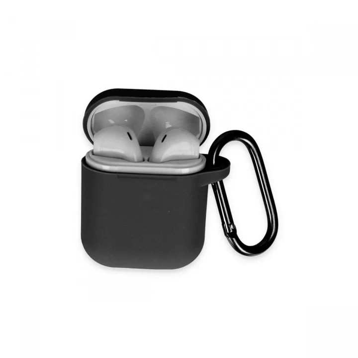 Mey İthalat®  Airpods 2 (2.nesil) Hang Kılıf - Siyah