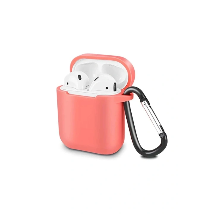 Mey İthalat®  Airpods 2 (2.nesil) Sert Silikon Kılıf - Fuşya
