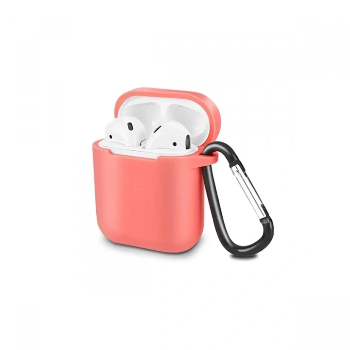 Mey İthalat®  Airpods 2 (2.nesil) Sert Silikon Kılıf - Fuşya