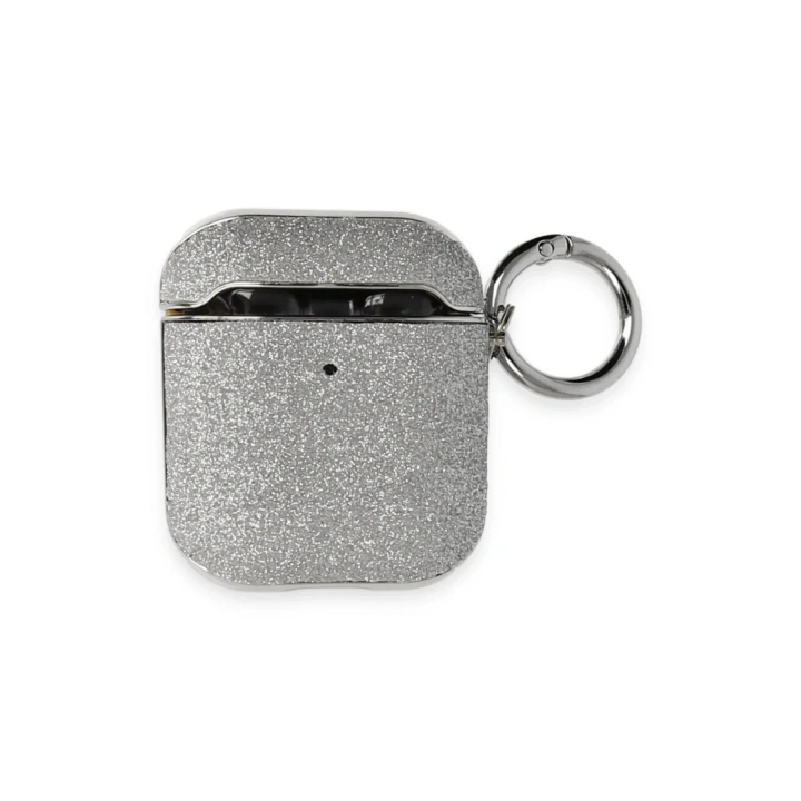 Mey İthalat®  Airpods 2 (2.nesil) Spell Simli Kılıf - Gümüş