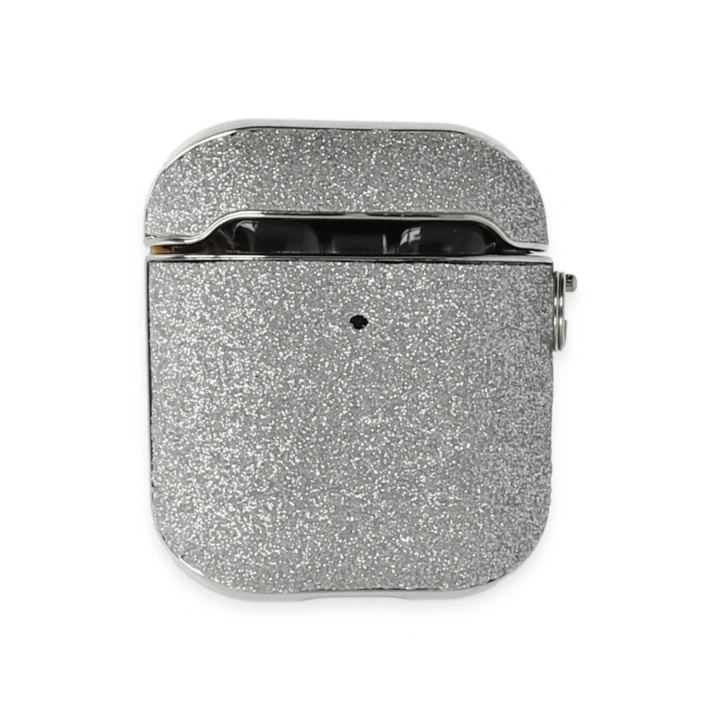 Mey İthalat®  Airpods 2 (2.nesil) Spell Simli Kılıf - Gümüş