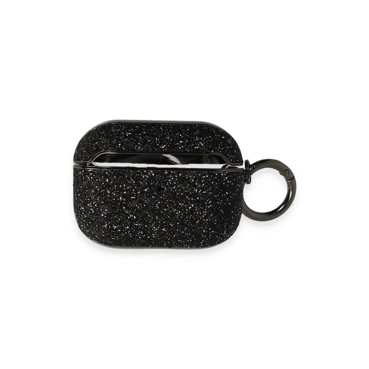 Mey İthalat®  Airpods 3 (3.nesil) Spell Simli Kılıf - Siyah