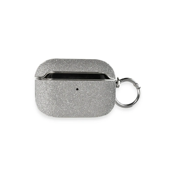Mey İthalat®  Airpods Pro (1.nesil) Spell Simli Kılıf - Gümüş