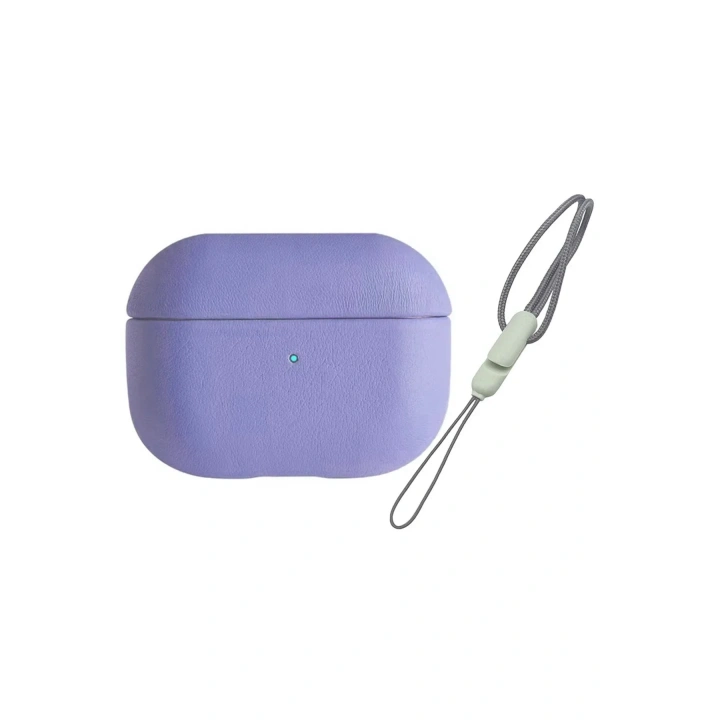 Mey İthalat®  Airpods Pro 2 (2.nesil) 405 Deri Kılıf - Lila
