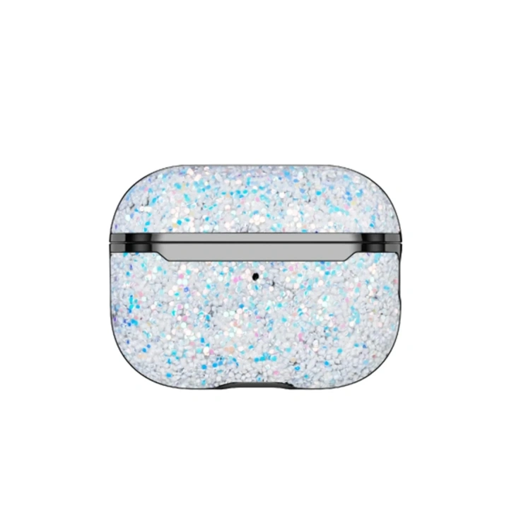 Mey İthalat®  Airpods Pro 2 (2.nesil) Bright Simli Airpods Kapak - Gümüş