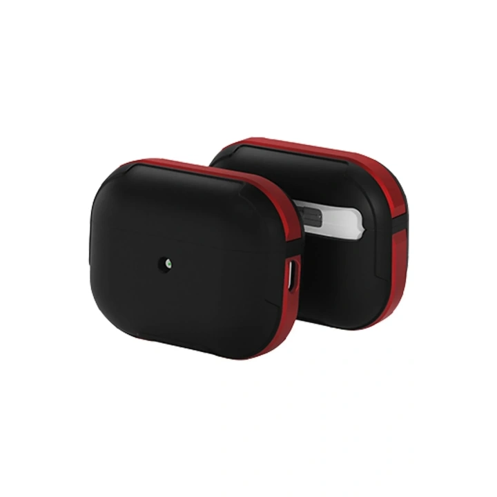 Mey İthalat®  Airpods Pro 2 (2.nesil) MO-A8 Armor Kılıf - Kırmızı