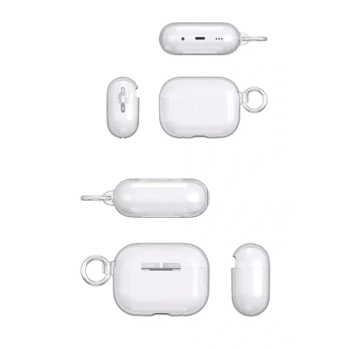 Mey İthalat®  Airpods Pro 2 (2.nesil) Shell Kılıf - Şeffaf