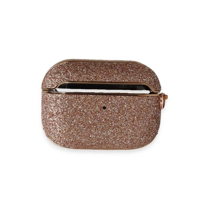 Mey İthalat®  Airpods Pro 2 (2.nesil) Spell Simli Kılıf - Rose Gold