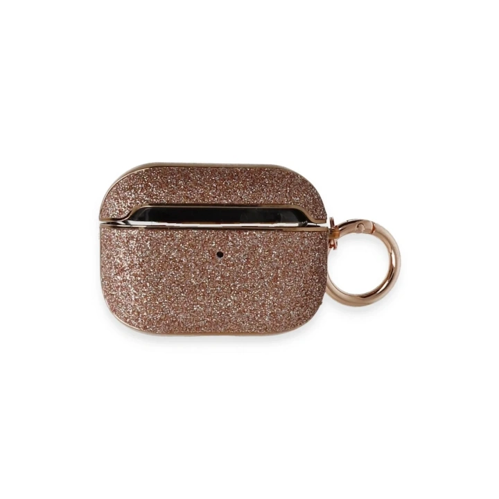Mey İthalat®  Airpods Pro 2 (2.nesil) Spell Simli Kılıf - Rose Gold