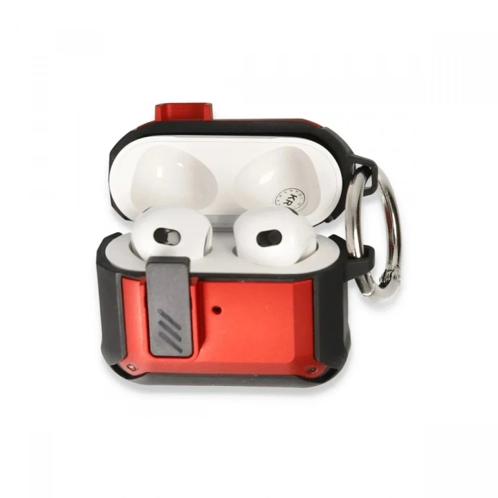 Mey İthalat®  Airpods Pro 2 (2.nesil) Truva Kılıf - Kırmızı