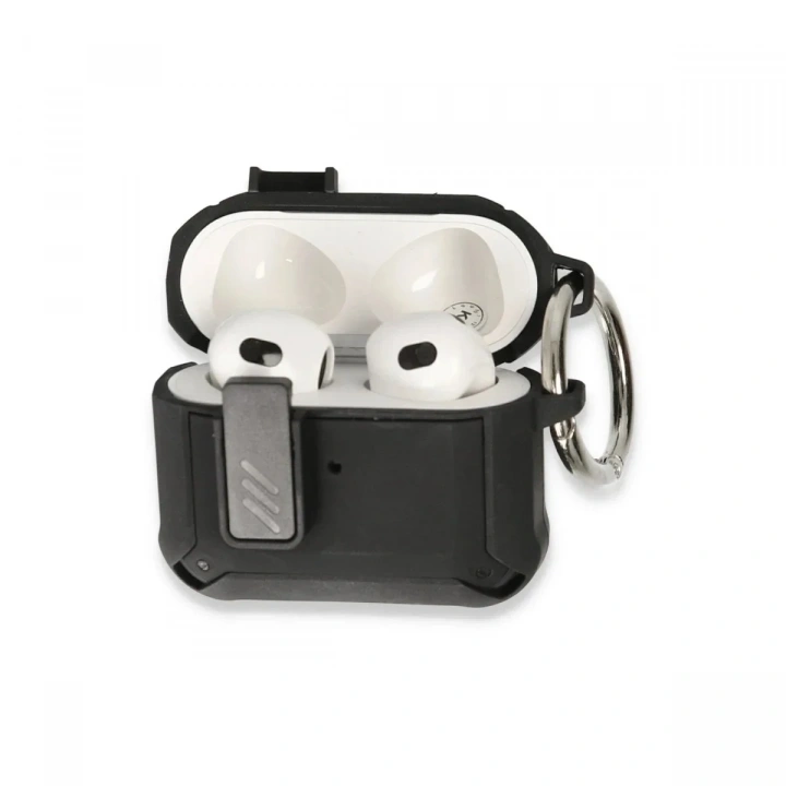 Mey İthalat®  Airpods Pro 2 (2.nesil) Truva Kılıf - Siyah