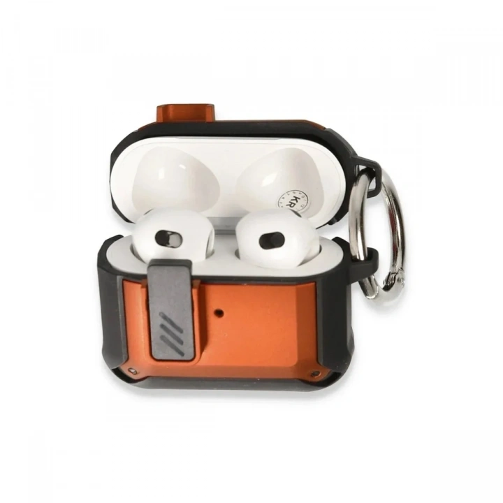 Mey İthalat®  Airpods Pro 2 (2.nesil) Truva Kılıf - Turuncu