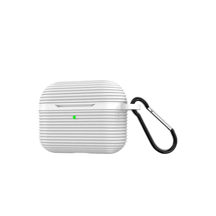 Mey İthalat®  Airpods Pro 3 (3.nesil) Raven Silikon Kılıf - Beyaz