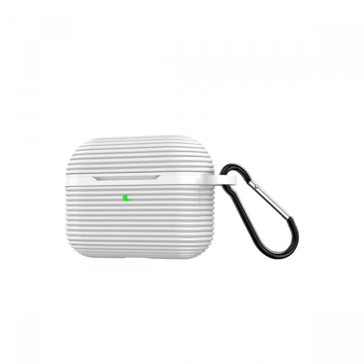 Mey İthalat®  Airpods Pro 3 (3.nesil) Raven Silikon Kılıf - Beyaz