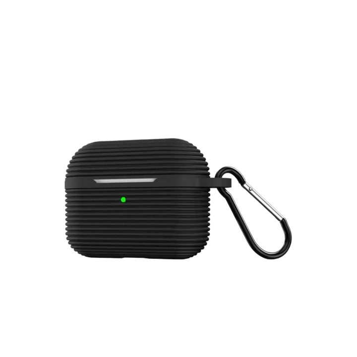Mey İthalat®  Airpods Pro 3 (3.nesil) Raven Silikon Kılıf - Siyah
