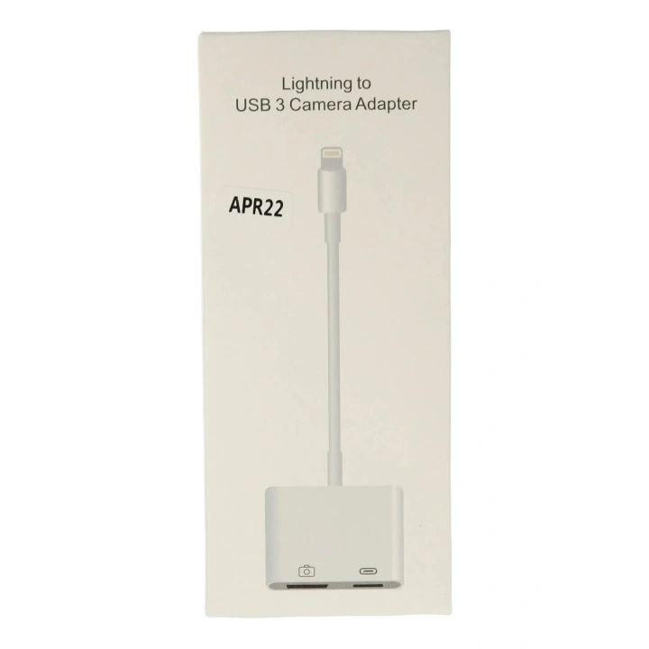 Mey İthalat®  APR22 Iphone Otg 2in1 - Beyaz