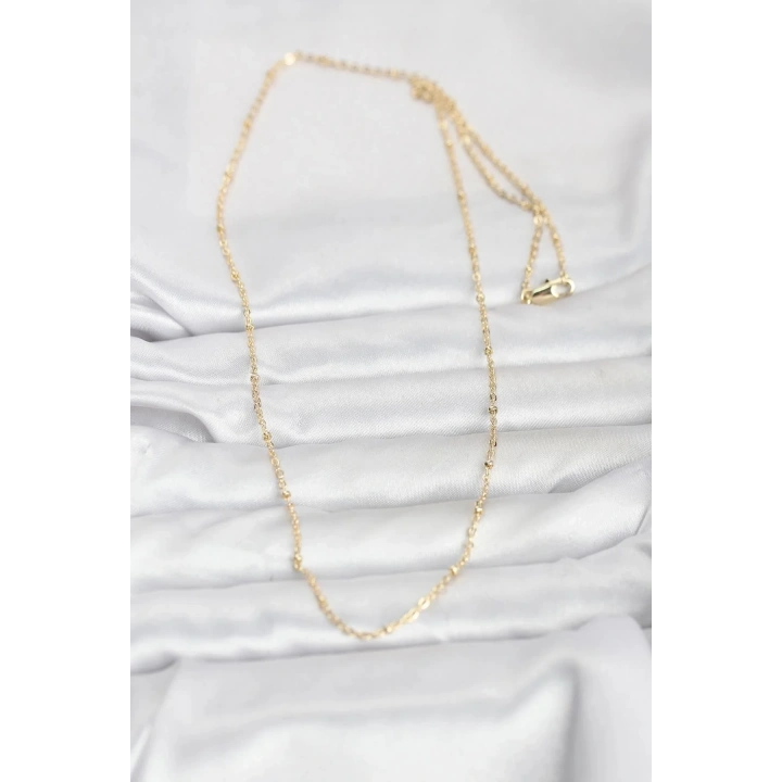 Mey İthalat® CM 14K Gold Renk Burgu Model 60 cm Kadın Kolye