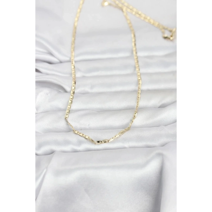 Mey İthalat® CM 14K Gold Renk Gemici Zincir Model 60 cm Kadın Kolye