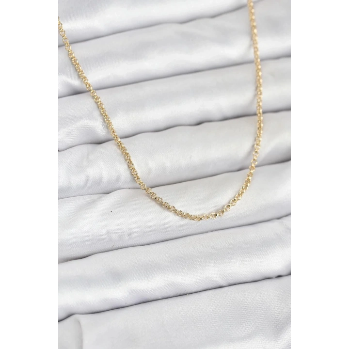 Mey İthalat® CM 14K Gold Renk Halka Model 60 cm Kadın Kolye