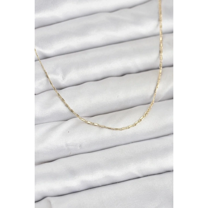 Mey İthalat® CM 14K Gold Renk Kesme Model 60 cm Kadın Kolye