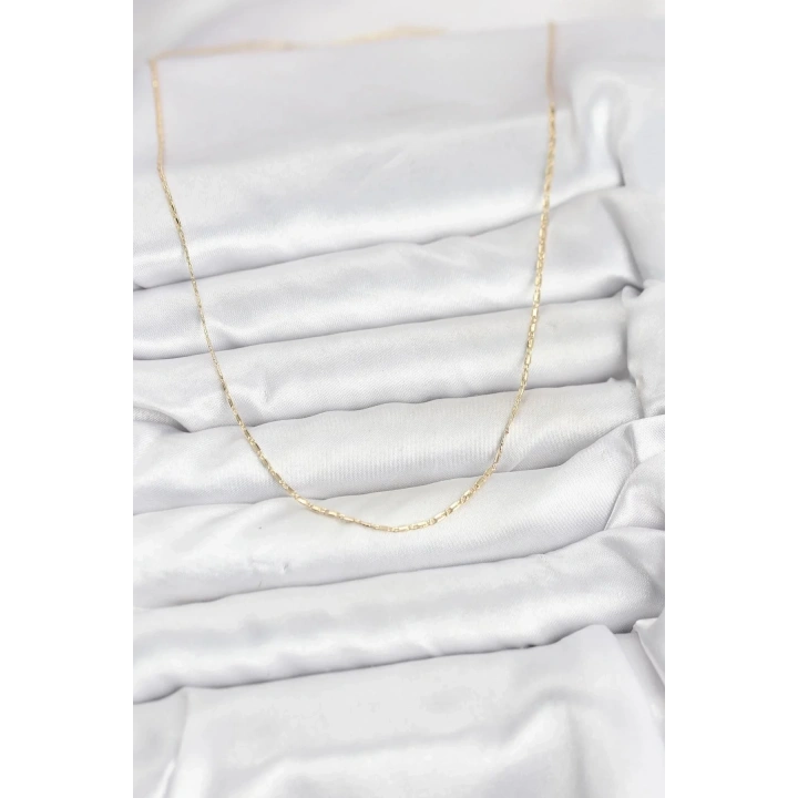 Mey İthalat® CM 14K Gold Renk Kesme Model 60 cm Kadın Kolye