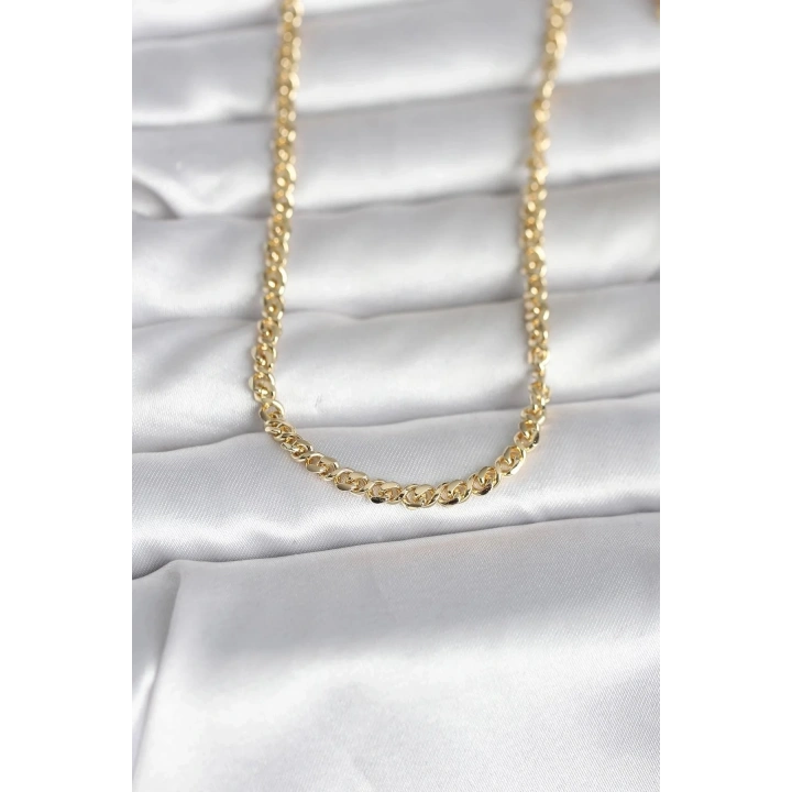 Mey İthalat® CM 14K Gold Renk Zincir Model 60 cm Kadın Kolye