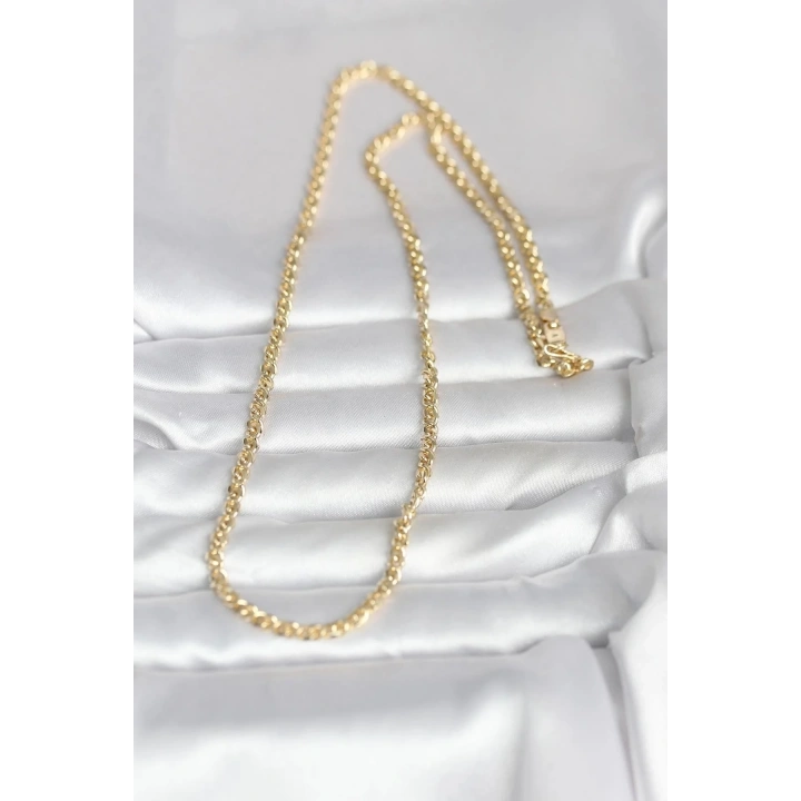 Mey İthalat® CM 14K Gold Renk Zincir Model 60 cm Kadın Kolye