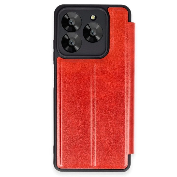 Mey İthalat®  General Mobile Era 30 Kılıf Flip Cover - Kırmızı