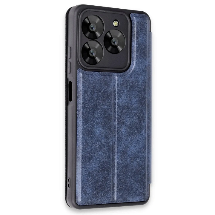 Mey İthalat®  General Mobile Era 50 Kılıf Flip Cover - Lacivert