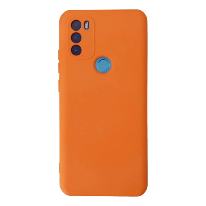 Mey İthalat®  General Mobile GM 21 Plus Kılıf Nano içi Kadife Silikon - Turuncu