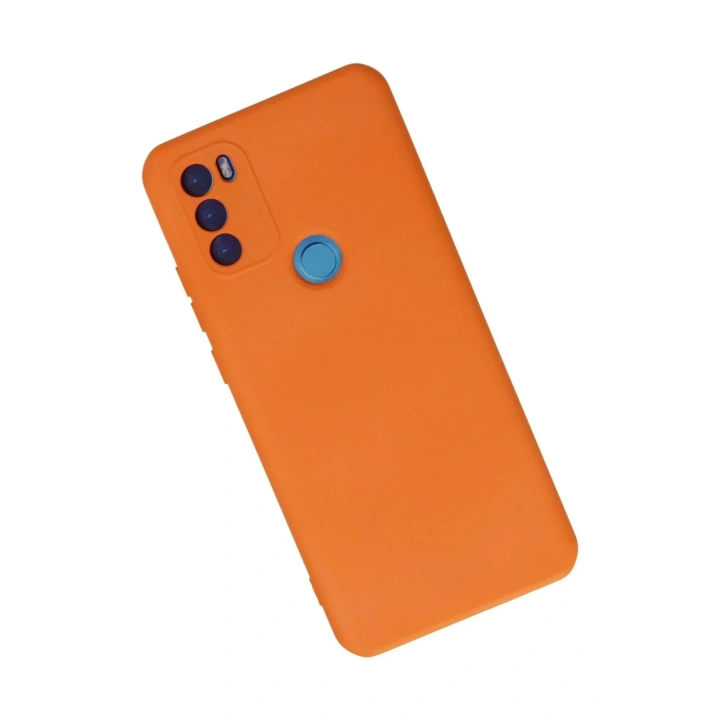 Mey İthalat®  General Mobile GM 21 Plus Kılıf Nano içi Kadife Silikon - Turuncu
