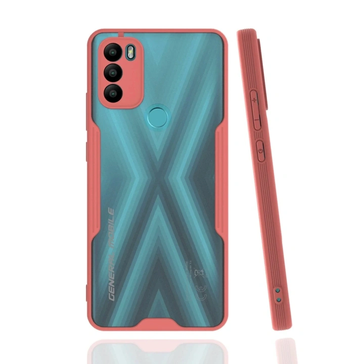 Mey İthalat®  General Mobile GM 21 Plus Kılıf Platin Silikon - Pembe