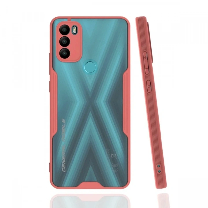 Mey İthalat®  General Mobile GM 21 Plus Kılıf Platin Silikon - Pembe