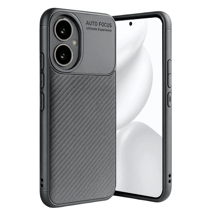 Mey İthalat®  Honor 400 Kılıf Auto Focus Karbon Kapak - Gri