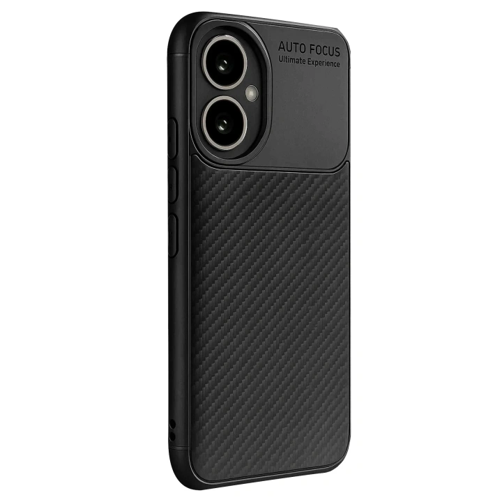 Mey İthalat®  Honor 400 Kılıf Auto Focus Karbon Kapak - Siyah