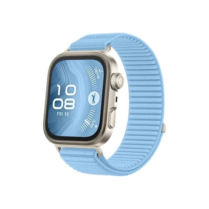 Mey İthalat®  Huawei Fit 4 Braid Kordon - Açık Mavi