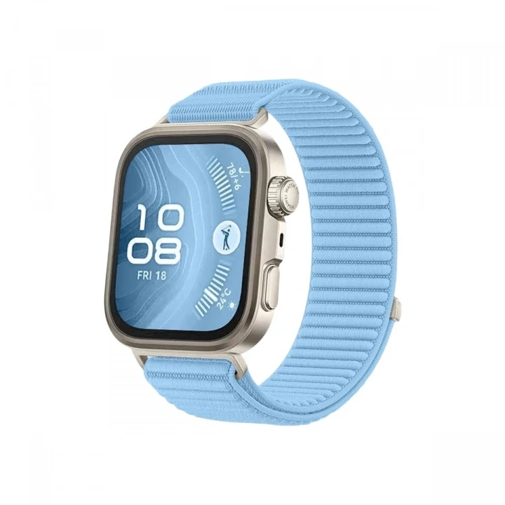 Mey İthalat®  Huawei Fit 4 Braid Kordon - Açık Mavi