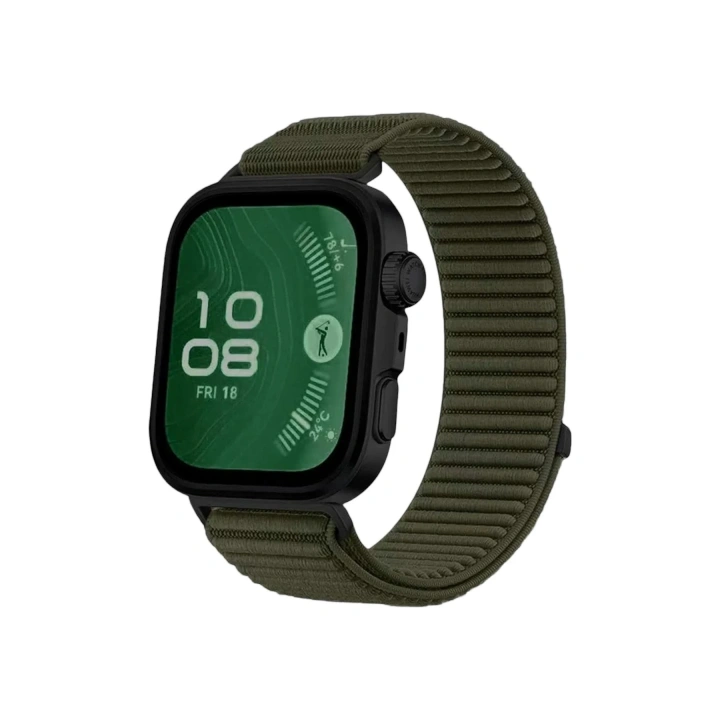 Mey İthalat®  Huawei Fit 4 Braid Kordon - Koyu Yeşil