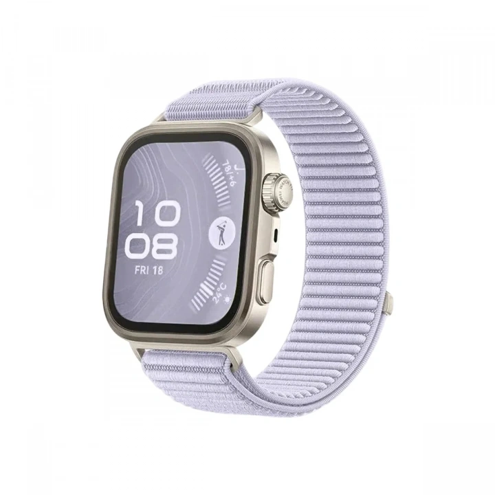 Mey İthalat®  Huawei Fit 4 Braid Kordon - Lila