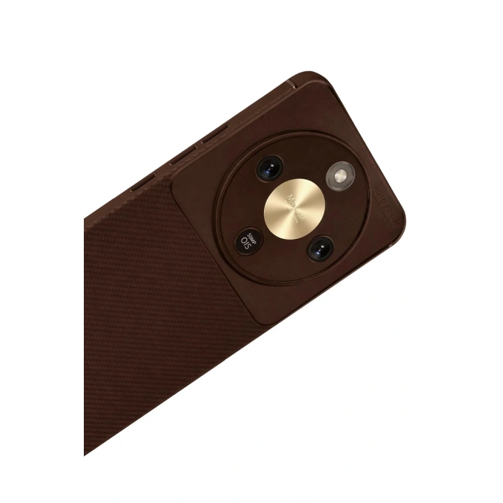 Mey İthalat®  Huawei Honor Magic 8 Lite Auto Focus Karbon Kapak - Kahverengi
